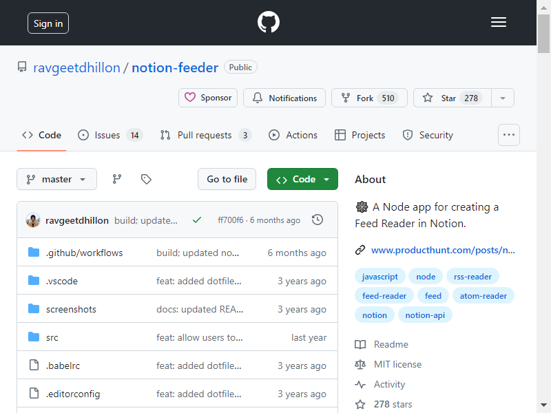 Notion Feeder